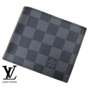 Louis Vuitton Graphite Black Bifold Wallet Coin Portefeuille Marco NM